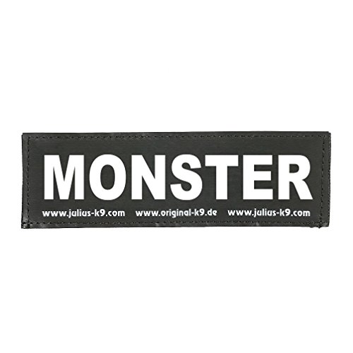 Julius-K9 162LR-K-36944 Klettaufschrift, MONSTER, klein, schwarz von JULIUS K-9