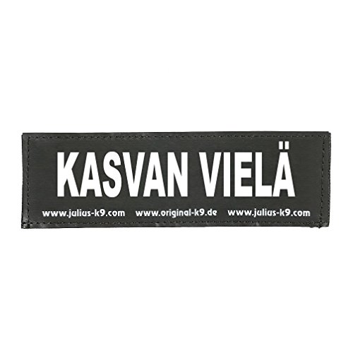 Julius-K9 162LR-K-42617 Klettaufschrift, KASVAN VIELÄ, klein, schwarz von JULIUS K-9