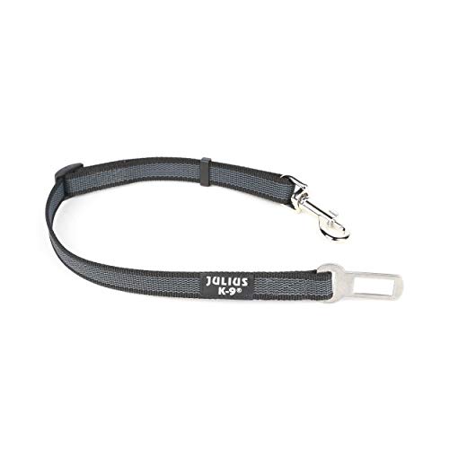 Julius-K9 16SGA-P-2 Color & Gray Sicherheitsgurt Adapter für Hunde, Größe: 2, schwarz-grau von JULIUS K-9
