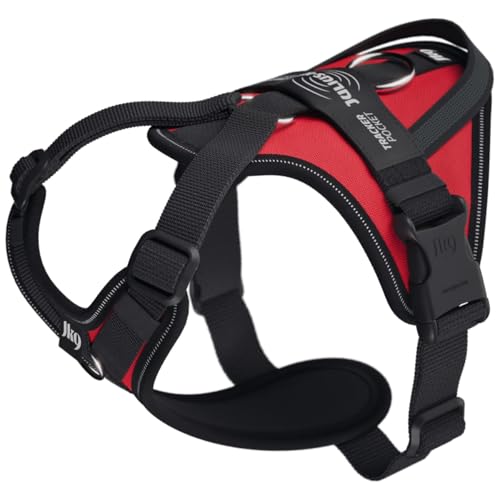 Julius-K9 Hundegeschirr in Y-Form, einfach am Ring anzubringen + Griff Xsmall, Rot Julius-K9 Hundegeschirr in Y-Form, einfach am Ring anzubringen + Griff Xsmall, Rot von JULIUS K-9