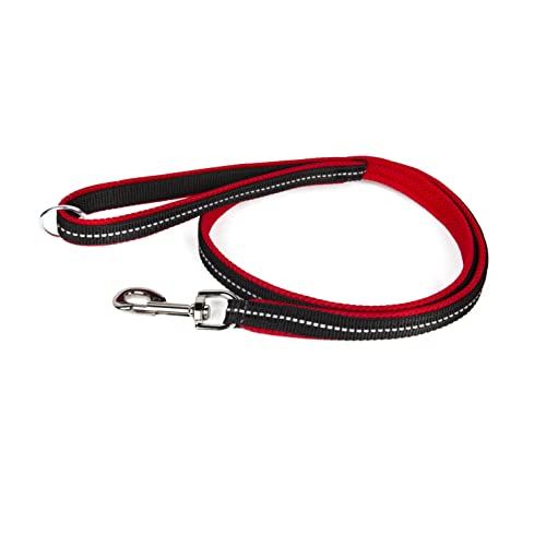 Julius-K9, IDC Powairleine, Größe: 1,2 m mit Schlaufe und mit großen Karabiner, Rot Julius-K9, IDC Powairleine, Größe: 1,2 m mit Schlaufe und mit großen Karabiner, Rot von JULIUS K-9