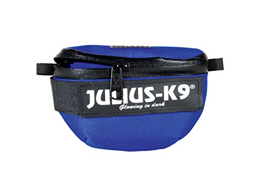 Julius-K9 IDC Universal Seitentaschen, ein Paar, für Geschirre, Größe: Baby 2 - Mini-Mini, Blau von JULIUS K-9