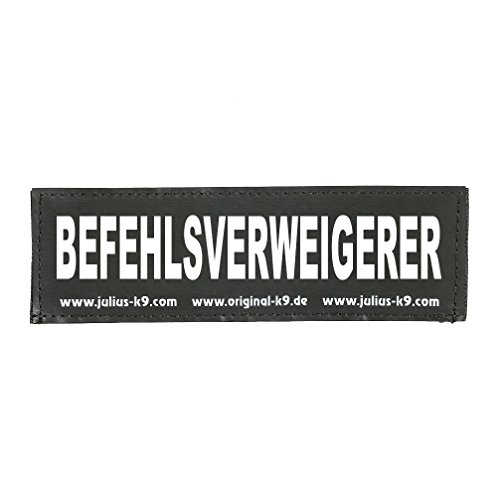 JULIUS K-9 Klettaufschrift, BEFEHLSVERWEIGERER, groß, Schwarz JULIUS K-9 Klettaufschrift, BEFEHLSVERWEIGERER, groß, Schwarz von JULIUS K-9