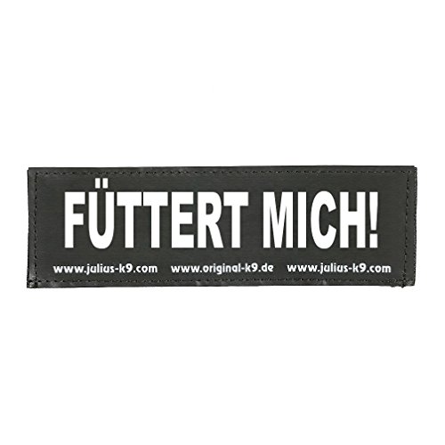 Klettaufschrift, FÜTTERT MICH!, groß, Schwarz Klettaufschrift, FÜTTERT MICH!, groß, Schwarz von JULIUS K-9