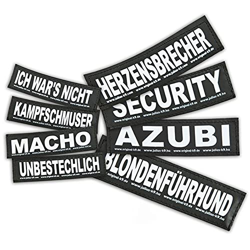 Klettaufschrift, SÉCURITÉ, klein, Schwarz von JULIUS K-9