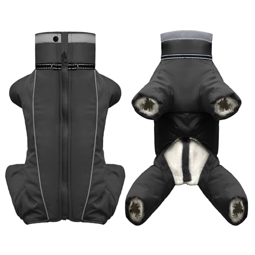 Hundejacke Hundemantel Wasserdicht Fleece gefüttert Warme Winterjacke Hunde Bekleidung für Winter Herbst Kleiner Hund Hundejacke Hundemantel Wasserdicht Fleece gefüttert Warme Winterjacke Hunde Bekleidung für Winter Herbst Kleiner Hund von JULY'S SONG