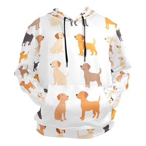 JUMBEAR Kapuzenpullover mit niedlichem Hundemotiv, Unisex, für Herren und Damen, Größe S, a, L JUMBEAR Kapuzenpullover mit niedlichem Hundemotiv, Unisex, für Herren und Damen, Größe S, a, L von JUMBEAR