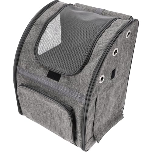 JUMI Transporttasche Hund Katze - Tragetasche Katzen Hunde - Hunderucksack - Katzen Zubehör - Travel Bag - Transporttasche mit Verstellbarer Riemen - Lüftungsgitter - Grau JUMI Transporttasche Hund Katze - Tragetasche Katzen Hunde - Hunderucksack - Katzen Zubehör - Travel Bag - Transporttasche mit Verstellbarer Riemen - Lüftungsgitter - Grau von JUMI
