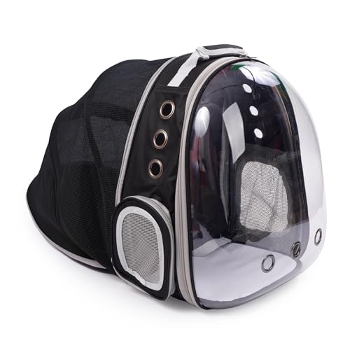 JUMI Transporttasche Hund und Katze - Tragetasche Katzen Hunde - Hunderucksack - Katzen Zubehör - Travel Bag - Transporttasche mit Verstellbarer Riemen - Lüftungsgitter - Falten - Grau JUMI Transporttasche Hund und Katze - Tragetasche Katzen Hunde - Hunderucksack - Katzen Zubehör - Travel Bag - Transporttasche mit Verstellbarer Riemen - Lüftungsgitter - Falten - Grau von JUMI