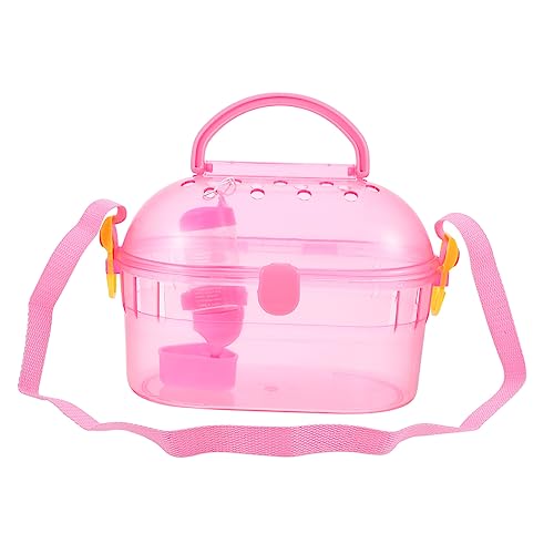 JUMPLAWN 1 Satz Hamsterkäfig Container Katzentrage groß Vogelträger Reisekäfig Heufütterung gießen Hamster käfig Hamster cage Hamstertragebox Heimtierbedarf Hamster Outdoor Transportbox Abs von JUMPLAWN