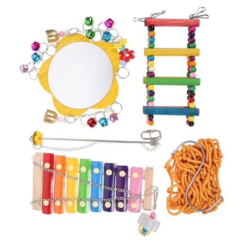 JUMPLAWN 5er-Pack Hühnerspielzeug Hahn- und Henne-Spielzeug Hühnerstall Hängespielzeug für Hühner von JUMPLAWN