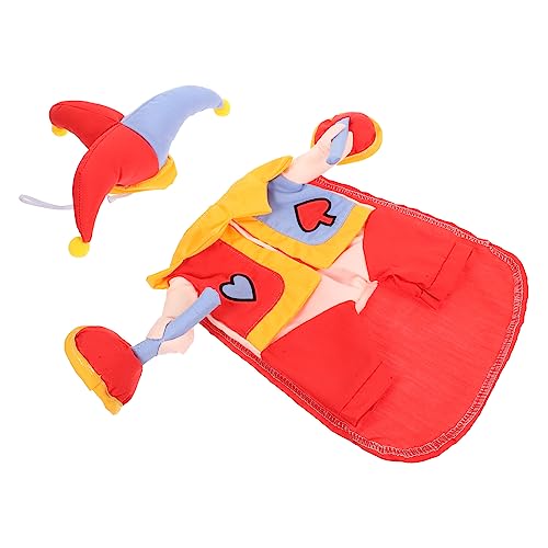 JUMPLAWN 1 Satz Katzen- und Hundebekleidung Welpenkleidung Lustige Hundekostüme tiermütze hundekleidung verschleißfestes Katzenkostüm Cartoon Katzenkostüm Polyester Baumwolle rot von JUMPLAWN
