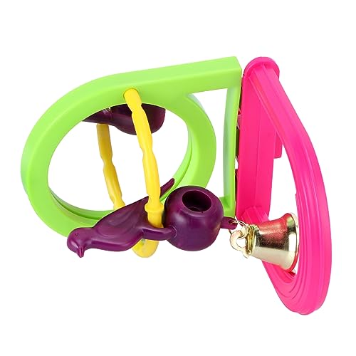 JUMPLAWN Vogelspielzeug Papageienspielzeug Nymphensittichspielzeug Lustiges Vogelspielzeug Zufällige Farbe von JUMPLAWN