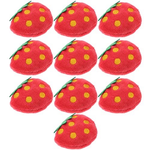 JUMPLAWN Entzückendes Katzenspielzeug Im Erdbeerdesign 10-teiliges Haustier-obstspielzeug-Set Plüsch Und Kauspielzeug Für Katzen JUMPLAWN Entzückendes Katzenspielzeug Im Erdbeerdesign 10-teiliges Haustier-obstspielzeug-Set Plüsch Und Kauspielzeug Für Katzen von JUMPLAWN