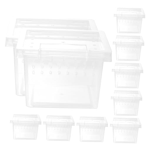 JUMPLAWN 10 Stück Schachtel Futterbox für Reptilien Insektenbecken klare Behälter zum Füttern Gecko Terrarium schildkröte Terrarium Reptilienzuchtbehälter Etuis für die Reptilienhaltung JUMPLAWN 10 Stück Schachtel Futterbox für Reptilien Insektenbecken klare Behälter zum Füttern Gecko Terrarium schildkröte Terrarium Reptilienzuchtbehälter Etuis für die Reptilienhaltung von JUMPLAWN