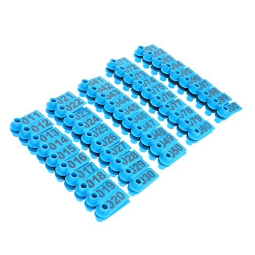 JUMPLAWN 100 Stück Rinder Und Schafohrmarken Rinder Und Schafohrmarken Instrument Schafohrmarken Rinder Und Schafmarken Kennzeichnung Von Tieren Beschriftete Tiere von JUMPLAWN
