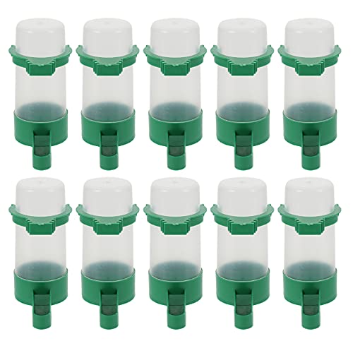 JUMPLAWN 10Stücke Automatischer Wasserspender für Käfigzubehör für Papageien und Tauben Einfache Installation und Platzsparend Leuchtenden von JUMPLAWN