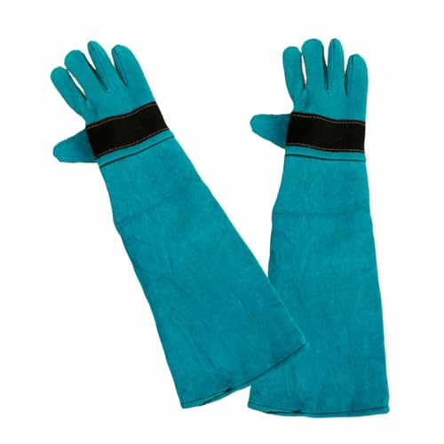 JUMPLAWN 1Paar Bissfeste Trainingshandschuhe aus für Hunde und Katzen Langärmelige Schutzkleidung Füttern und Baden Ergonomisches Design Blau JUMPLAWN 1Paar Bissfeste Trainingshandschuhe aus für Hunde und Katzen Langärmelige Schutzkleidung Füttern und Baden Ergonomisches Design Blau von JUMPLAWN