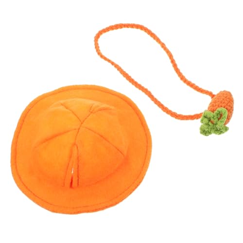 JUMPLAWN 2 Stück Haustier Kostüm für Kaninchen Dekorativer Hut und Tasche für Feiertage und Partys Macht Haustier und Süß von JUMPLAWN