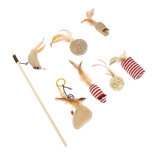 JUMPLAWN 1Satz Katzenspielzeug Teiliges Interaktives Katzenspielzeug mit Verschleißfestem und Bunten Mäusen für Indoor Katzen zur Aktivität und Bindung JUMPLAWN 1Satz Katzenspielzeug Teiliges Interaktives Katzenspielzeug mit Verschleißfestem und Bunten Mäusen für Indoor Katzen zur Aktivität und Bindung von JUMPLAWN