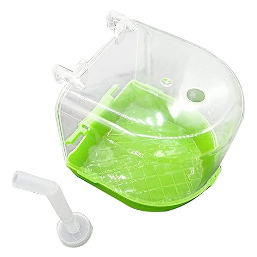 JUMPLAWN Vogelbadewanne für Papageien Hängebadewanne für Käfige aus PVC Leicht und Bruchsicher zur Stressreduktion Vogelduschbecken für Kleine Vögel Sicheres Vogelzubehör JUMPLAWN Vogelbadewanne für Papageien Hängebadewanne für Käfige aus PVC Leicht und Bruchsicher zur Stressreduktion Vogelduschbecken für Kleine Vögel Sicheres Vogelzubehör von JUMPLAWN