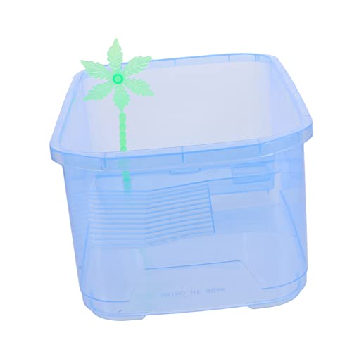 JUMPLAWN Schildkrötenbecken mit Sonnenplattform Transparent 1 Satz Reptilien Lebensraum Tank Kleine Haustierbox für Schildkröten Langlebig und Kompakt für Zucht von Kleinen Reptilien JUMPLAWN Schildkrötenbecken mit Sonnenplattform Transparent 1 Satz Reptilien Lebensraum Tank Kleine Haustierbox für Schildkröten Langlebig und Kompakt für Zucht von Kleinen Reptilien von JUMPLAWN