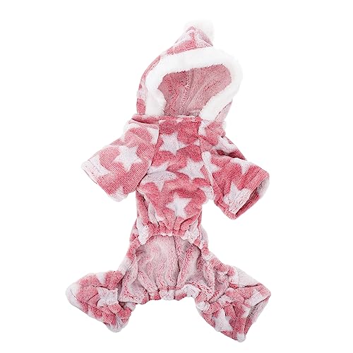 JUMPLAWN 1Stk Haustier-Pyjama hundemantel Dog Raincoat Hundegeburtstagsmütze Hund Warmer Overall Nachtkleidung für Haustiere Haustieroverall aus korallenrotem Fleece Korallenvlies Rosa JUMPLAWN 1Stk Haustier-Pyjama hundemantel Dog Raincoat Hundegeburtstagsmütze Hund Warmer Overall Nachtkleidung für Haustiere Haustieroverall aus korallenrotem Fleece Korallenvlies Rosa von JUMPLAWN