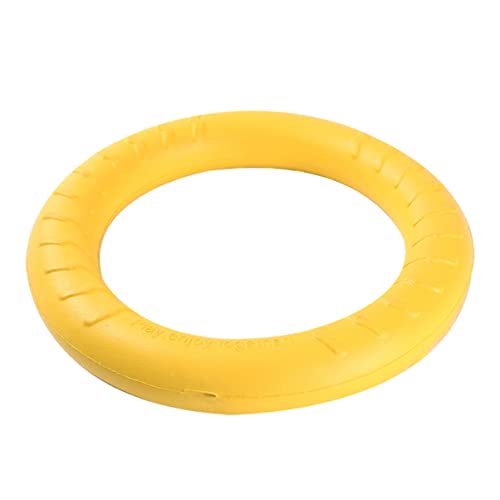 JUMPLAWN 1Stück Hundespielzeug aus Interaktiver Ziehring für Outdoor Aktivitäten mit Haustieren Durchmesser Gelb Leicht und Schwimmfähig für Spaß im Wasser Land JUMPLAWN 1Stück Hundespielzeug aus Interaktiver Ziehring für Outdoor Aktivitäten mit Haustieren Durchmesser Gelb Leicht und Schwimmfähig für Spaß im Wasser Land von JUMPLAWN