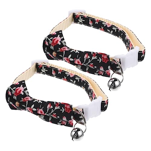 JUMPLAWN 2 Stück Fliege Welpenhalsbänder Verstellbares Welpenhalsband Cam Verstellbares Für Hunde Katzenhalsband Katzengeschenk Glocke Süßes von JUMPLAWN