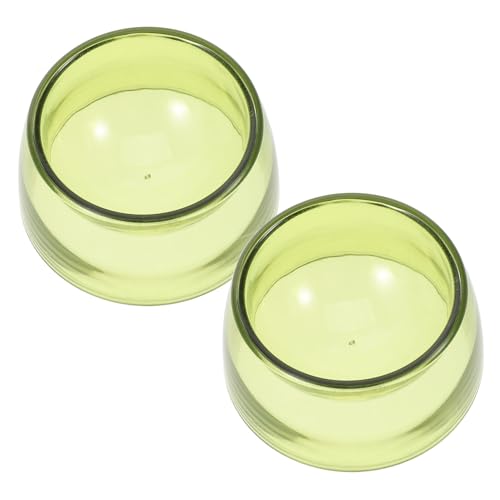 JUMPLAWN 2 Stück Futterbehälter für Hamster Grüne Hamster Futter Schüssel Leichtgewichtige Futter Schüssel Nager Futterschüssel Guinea Hamsterfutter Futternapf Rattenfutter p.s Light Green von JUMPLAWN
