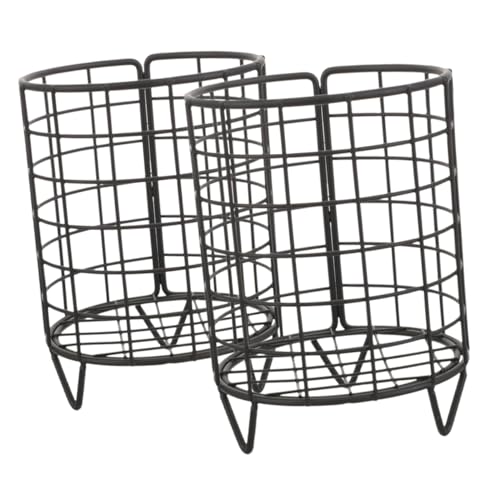 JUMPLAWN 2 Stück Heufütterung Nahrungssuche Klein Kaninchen Heu Häschen-Feeder Meerschweinchen Chinchilla -heu -Feeder Kaninchenhalter Futterspender Kaninchen-zubehör Schmiedeeisen Black von JUMPLAWN