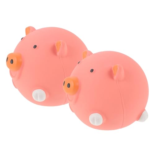 JUMPLAWN 2stücke Latex Hundespielzeug Mit Quietscher Cartoon Tierform Für Welpen Langlebige Und Unterhaltsame Kauspielzeuge Für Kleine Und Große Hunde von JUMPLAWN