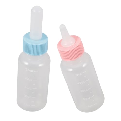 JUMPLAWN 2 Stück Pet-Flasche Stillflasche Für Haustiere Milchspender Für Welpen Welpenflaschen Futterflasche Für Schafe Welpen Fütterung Flasche Fütterungsflasche Für Kätzchen Kieselgel von JUMPLAWN