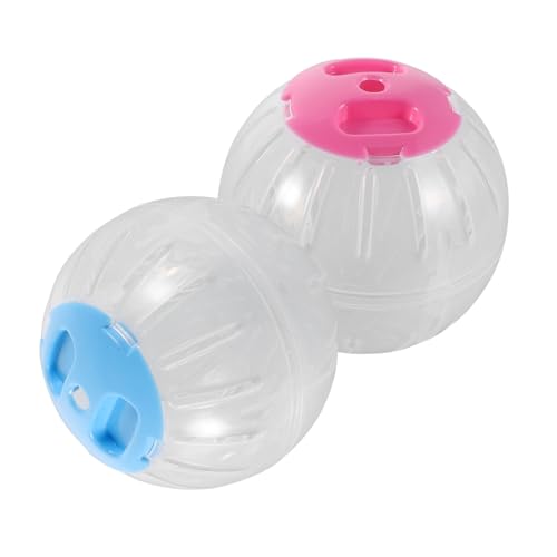 JUMPLAWN 2 Stück Transparente Hamster Laufräder Übungsball für Kleintiere für Hamster und Meerschweinchen mit Beobachtungsfenster und Geräuscharmer Technologie zu Reinigen und Pflegeleicht JUMPLAWN 2 Stück Transparente Hamster Laufräder Übungsball für Kleintiere für Hamster und Meerschweinchen mit Beobachtungsfenster und Geräuscharmer Technologie zu Reinigen und Pflegeleicht von JUMPLAWN