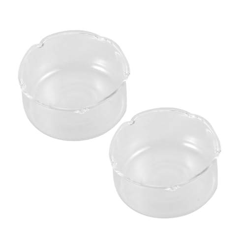 JUMPLAWN 2 Stück Transparenter Glasblumentopf Ausbreitung Vase Pflanzenbehälter Aus Glas Für Terrarien Mikro-landschaftsvase Terrarienglas Aus Glas Glastöpfe Für Pflanzen Kleiner Fischtank von JUMPLAWN
