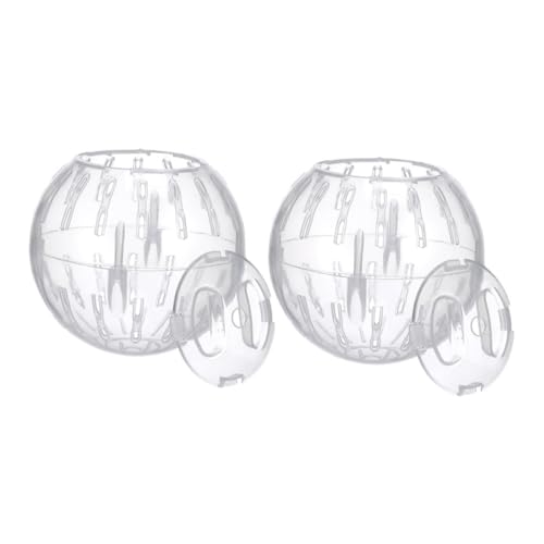 JUMPLAWN 2 Stücke Hamster- Hamster Hamster zubehör Mini Laufrad für Hamster Hamsterball für kleine Haustiere Rattenrad Meerschweinchen Rad Mausrad Plastik Transparent JUMPLAWN 2 Stücke Hamster- Hamster Hamster zubehör Mini Laufrad für Hamster Hamsterball für kleine Haustiere Rattenrad Meerschweinchen Rad Mausrad Plastik Transparent von JUMPLAWN