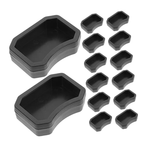 JUMPLAWN 20 Stück Klettern des Haustierwasserbeckens Reptil klein Schüsseln Schlange Fütterung Wasserschale für Echsen Futternapf für Terrarien Bartagame Futternapf Plastik Black von JUMPLAWN