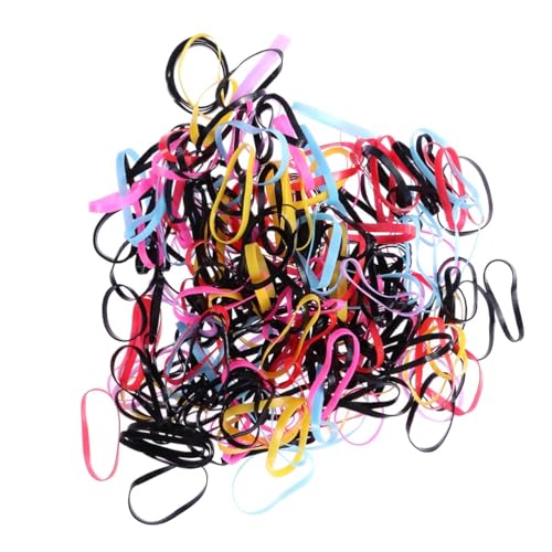 JUMPLAWN 200Stücke Bunte Gummibänder Haargummis mit Schleife für Haustiere Elastische Haarschmuck für Hunde und Katzen Weiche und Langlebige DIY Frisuren von JUMPLAWN