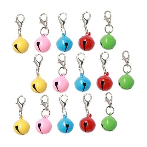 JUMPLAWN 20stücke Glöckchenanhänger Für Haustiere Bunte Glöckchen Zum Basteln Glöckchen Als Schlüsselanhänger Mit Karabinerverschluss DIY-anhänger Für Katzenhalsbänder JUMPLAWN 20stücke Glöckchenanhänger Für Haustiere Bunte Glöckchen Zum Basteln Glöckchen Als Schlüsselanhänger Mit Karabinerverschluss DIY-anhänger Für Katzenhalsbänder von JUMPLAWN