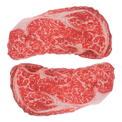 JUMPLAWN 2Stücke Interaktives Steakform Geräuschfunktion Langlebiges Kauspielzeug für Beschäftigung und Reduzierung von Langeweile JUMPLAWN 2Stücke Interaktives Steakform Geräuschfunktion Langlebiges Kauspielzeug für Beschäftigung und Reduzierung von Langeweile von JUMPLAWN