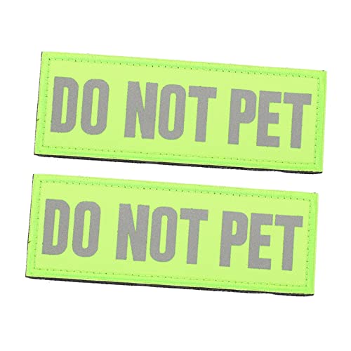 JUMPLAWN 2Stücke Reflektierende Hundeweste Patches Do Not Pet Sicherheitsaufkleber für Hunde Strapazierfähiges Nylon für und Leicht Austauschbar JUMPLAWN 2Stücke Reflektierende Hundeweste Patches Do Not Pet Sicherheitsaufkleber für Hunde Strapazierfähiges Nylon für und Leicht Austauschbar von JUMPLAWN
