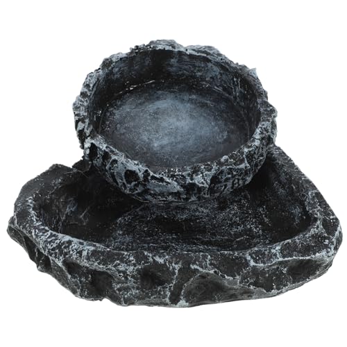 JUMPLAWN 2Stücke Reptilien Wasserschale Futterschale für Schildkröten Echsen und Schlangen Langlebig und Sicher für Terrarien Dekoration JUMPLAWN 2Stücke Reptilien Wasserschale Futterschale für Schildkröten Echsen und Schlangen Langlebig und Sicher für Terrarien Dekoration von JUMPLAWN