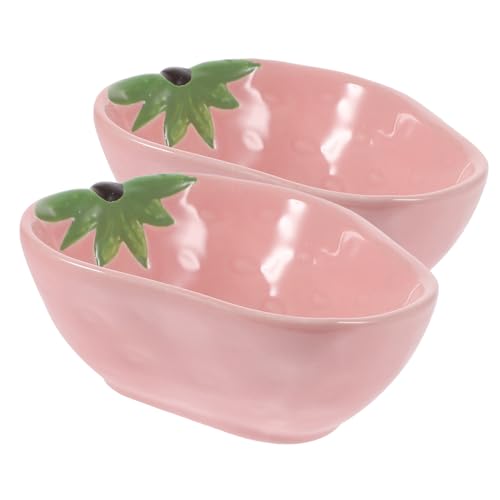 JUMPLAWN Futternapf Aus Keramik Für Haustiere Bezauberndes Cartoon-erdbeer-Design Für Hamster Katzen Mäuse Und Andere Kleintiere JUMPLAWN Futternapf Aus Keramik Für Haustiere Bezauberndes Cartoon-erdbeer-Design Für Hamster Katzen Mäuse Und Andere Kleintiere von JUMPLAWN