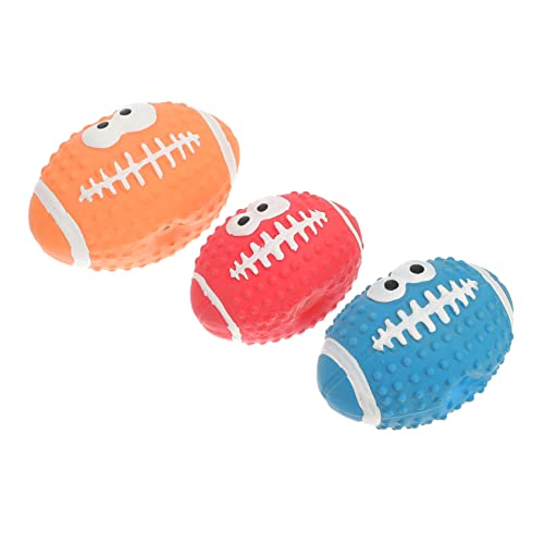 JUMPLAWN 3 Stück Sprach -Latex -Hundespielzeug Kauspielzeug für Hunde Hunde-Rugbyball für draußen Haustier-Rugby Spielzeugball aus Latex Rugby- Emulsion Zufällige Farbe JUMPLAWN 3 Stück Sprach -Latex -Hundespielzeug Kauspielzeug für Hunde Hunde-Rugbyball für draußen Haustier-Rugby Spielzeugball aus Latex Rugby- Emulsion Zufällige Farbe von JUMPLAWN