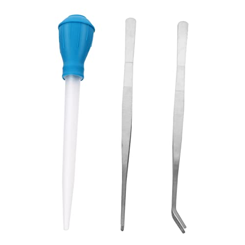 JUMPLAWN 3 Stück Teiliges Aquarium Reinigungsset mit Pinzette Gerade und Gebogen für Fischfütterung und Aquarienpflege Pipette für Kleine Partikel JUMPLAWN 3 Stück Teiliges Aquarium Reinigungsset mit Pinzette Gerade und Gebogen für Fischfütterung und Aquarienpflege Pipette für Kleine Partikel von JUMPLAWN