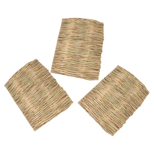 JUMPLAWN 3stücke Kaninchen-grasmatte Aus Gewebtem Stroh Kleintierbett Für Meerschweinchen Hamster Und Ratten Langlebig Leicht Zu Reinigen Und Fördert Die Verdauung JUMPLAWN 3stücke Kaninchen-grasmatte Aus Gewebtem Stroh Kleintierbett Für Meerschweinchen Hamster Und Ratten Langlebig Leicht Zu Reinigen Und Fördert Die Verdauung von JUMPLAWN