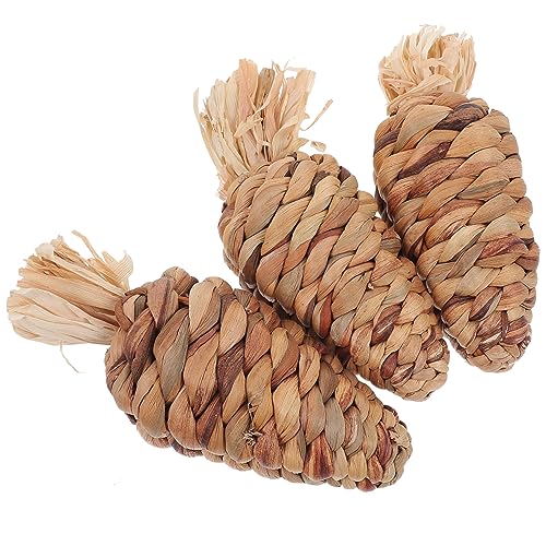 JUMPLAWN 3stücke Kaninchen Spielzeug Teiliges Handgefertigtes Kauspielzeug Aus Naturgras Für Kleintiere Für Hamster Meerschweinchen Und Chinchillas Zur Zahnpflege Und Beschäftigung JUMPLAWN 3stücke Kaninchen Spielzeug Teiliges Handgefertigtes Kauspielzeug Aus Naturgras Für Kleintiere Für Hamster Meerschweinchen Und Chinchillas Zur Zahnpflege Und Beschäftigung von JUMPLAWN