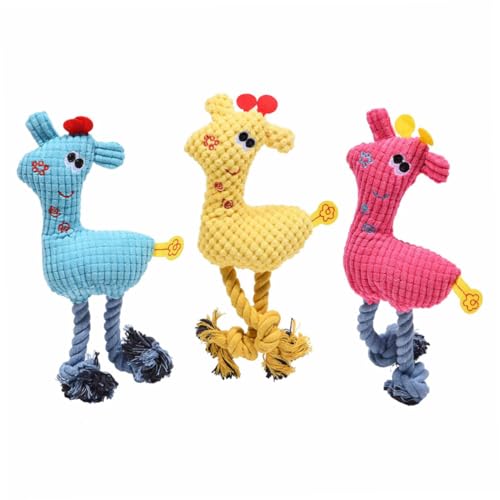 JUMPLAWN 3Stücke Teiliges Hundespielzeug Quietschspielzeug für Hunde Kauspielzeug für Haustiere Rosy Orange Gelb und Geräuschaktiviert Kauen JUMPLAWN 3Stücke Teiliges Hundespielzeug Quietschspielzeug für Hunde Kauspielzeug für Haustiere Rosy Orange Gelb und Geräuschaktiviert Kauen von JUMPLAWN