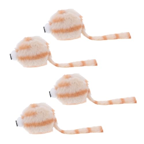 JUMPLAWN 4 Stück Plüsch Mäuse für Katzen Interaktive Katzenspielzeuge und Farbenfrohe Spielmäuse Training Strapazierfähigem Material für Stundenlangen Spaß und Beschäftigung JUMPLAWN 4 Stück Plüsch Mäuse für Katzen Interaktive Katzenspielzeuge und Farbenfrohe Spielmäuse Training Strapazierfähigem Material für Stundenlangen Spaß und Beschäftigung von JUMPLAWN