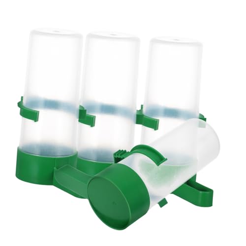 JUMPLAWN 4 Stück Vogeltrinker Vogel wasserspender vogelkäfig zubehör Kleine Vogel Tränke Vogel Trinknapf Papierkorb Mülleimer Flipper hängende Vogeltränke Vogelfutterbehälter Plastik Green JUMPLAWN 4 Stück Vogeltrinker Vogel wasserspender vogelkäfig zubehör Kleine Vogel Tränke Vogel Trinknapf Papierkorb Mülleimer Flipper hängende Vogeltränke Vogelfutterbehälter Plastik Green von JUMPLAWN